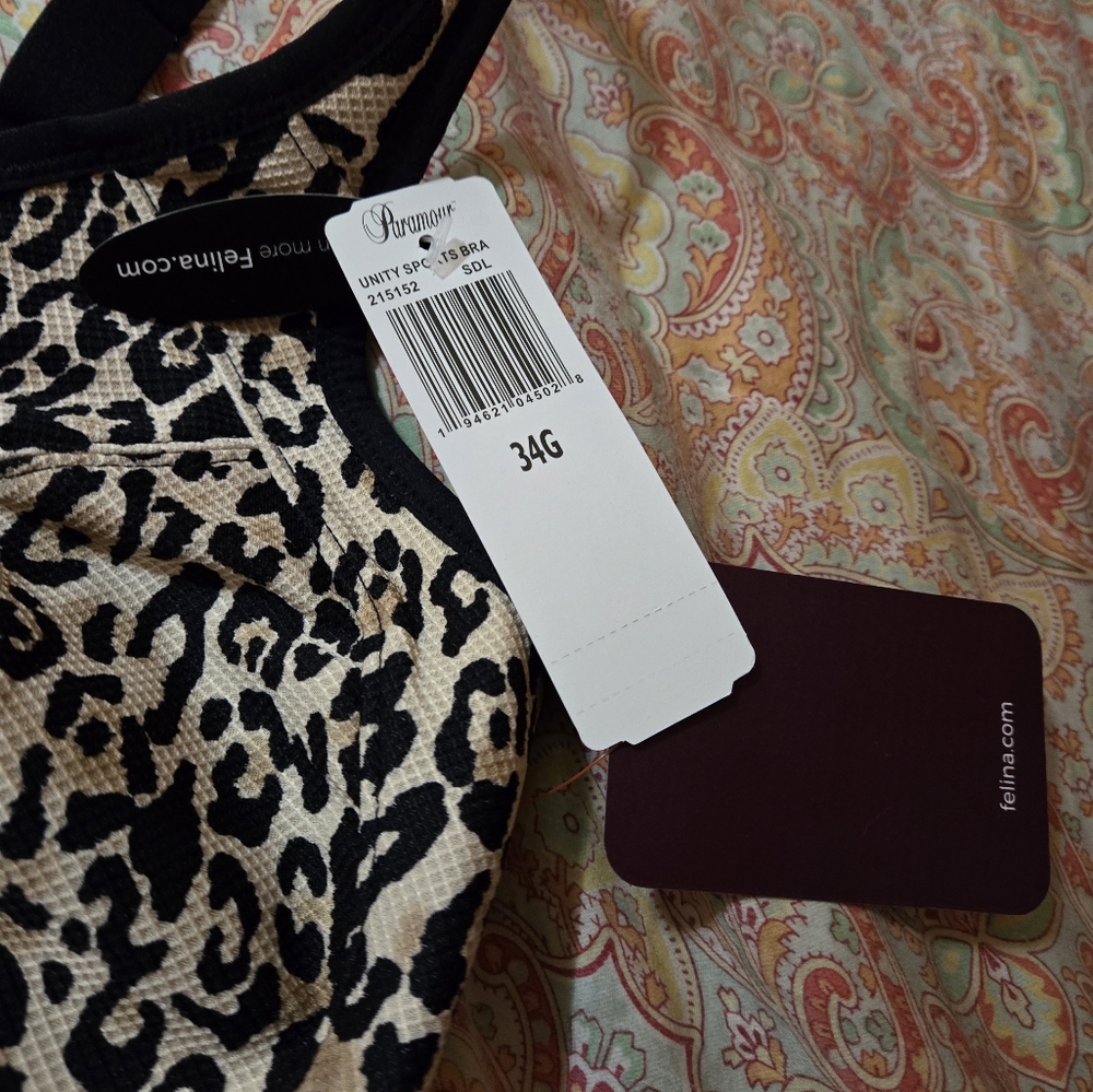 NWT Unity Sports Bra by Felina size 34G - Picture 3 of 3